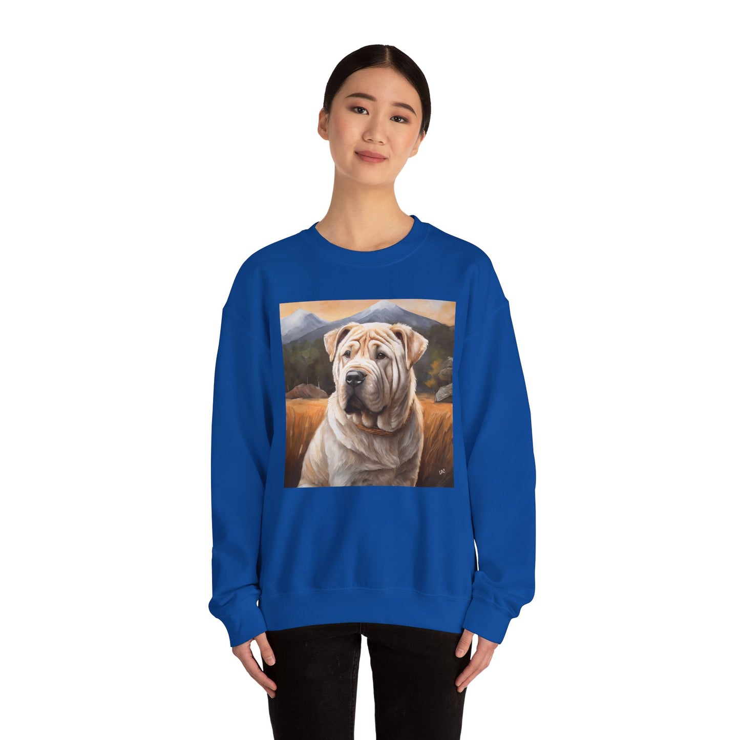 Chinese Shar-Pei Unisex 50/50 Crewneck Sweatshirt