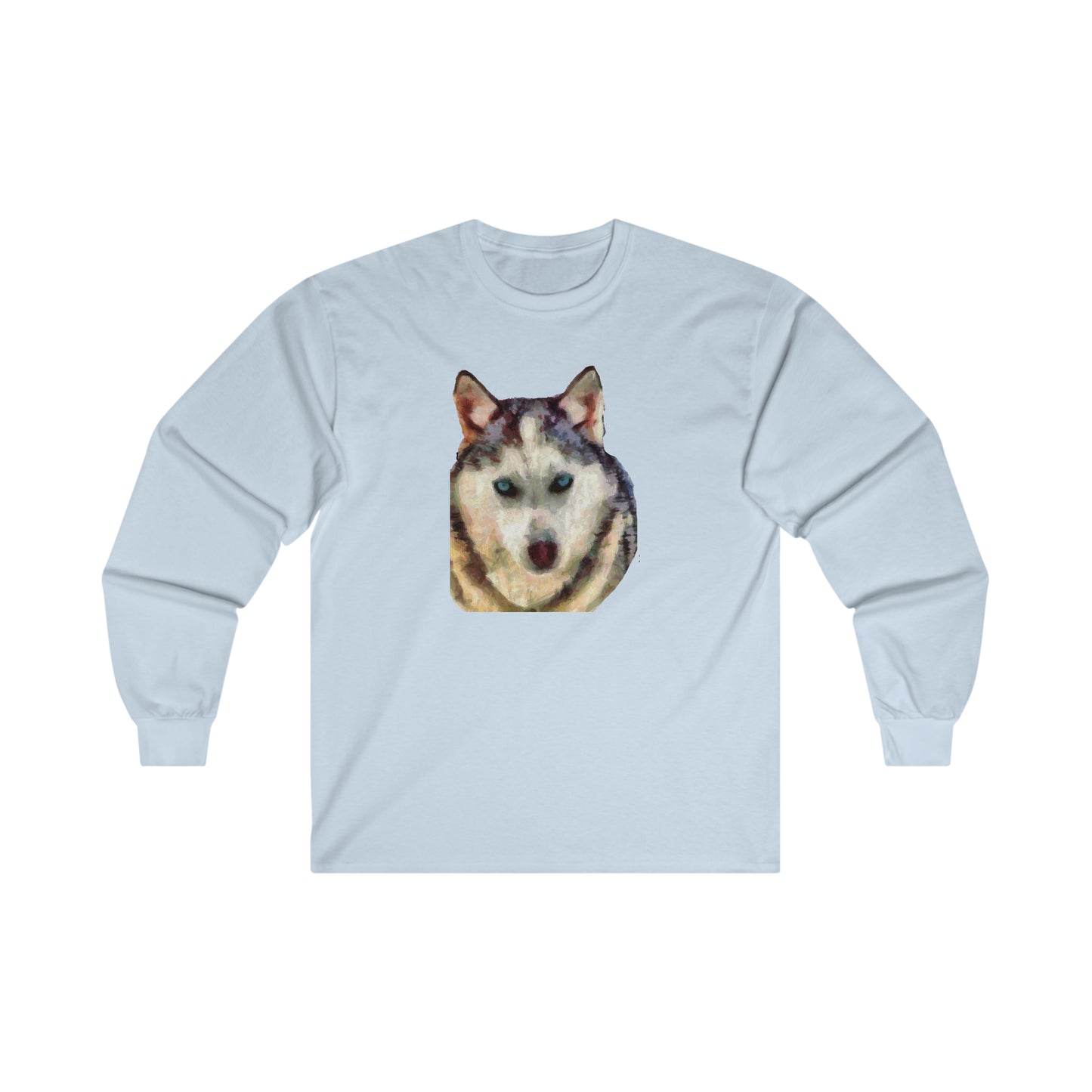 SIberian Husky 'Sacha' Unisex Cotton Long Sleeve Tee