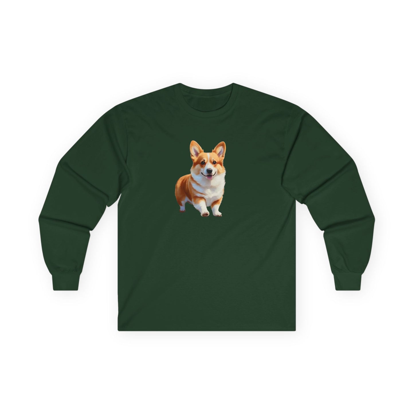 Welsh Corgie Puppy - Unisex Classic Cotton Long Sleeve Tee