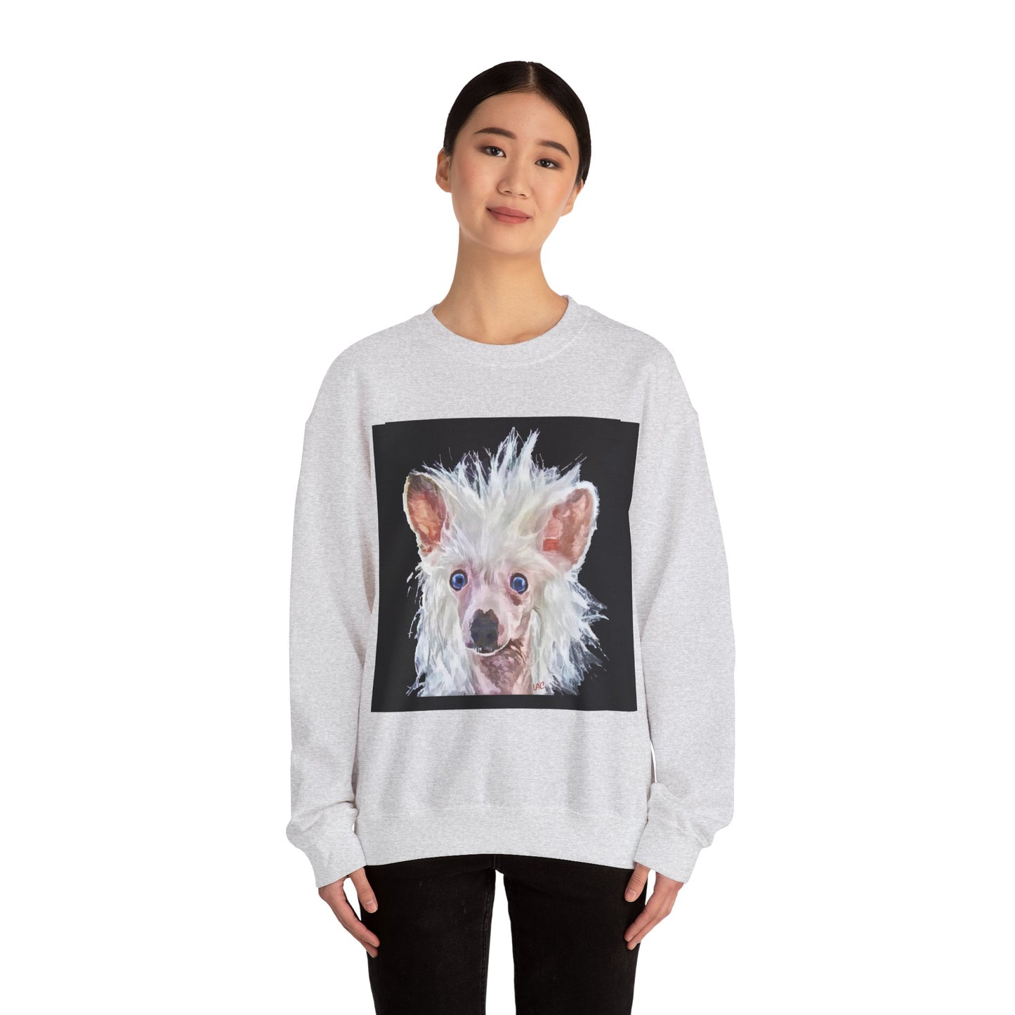 Chinese Crested Unisex 50/50 Crewneck Sweatshirt