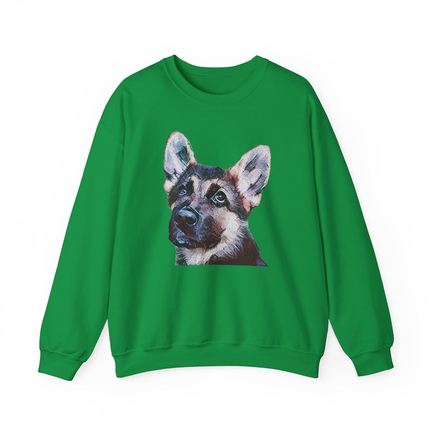 German Shepherd 'Sly' Unisex 50/50 Crewneck Sweatshirt