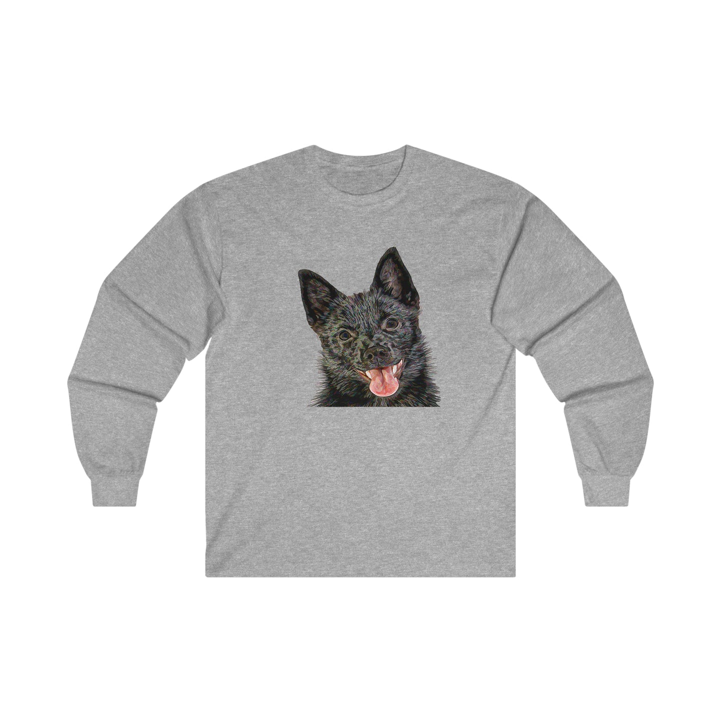 Schipperke - Unisex Cotton Long Sleeve Tee
