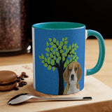 Beagle 'Hopper' 11oz Ceramic Accent Mug: Sip in Style