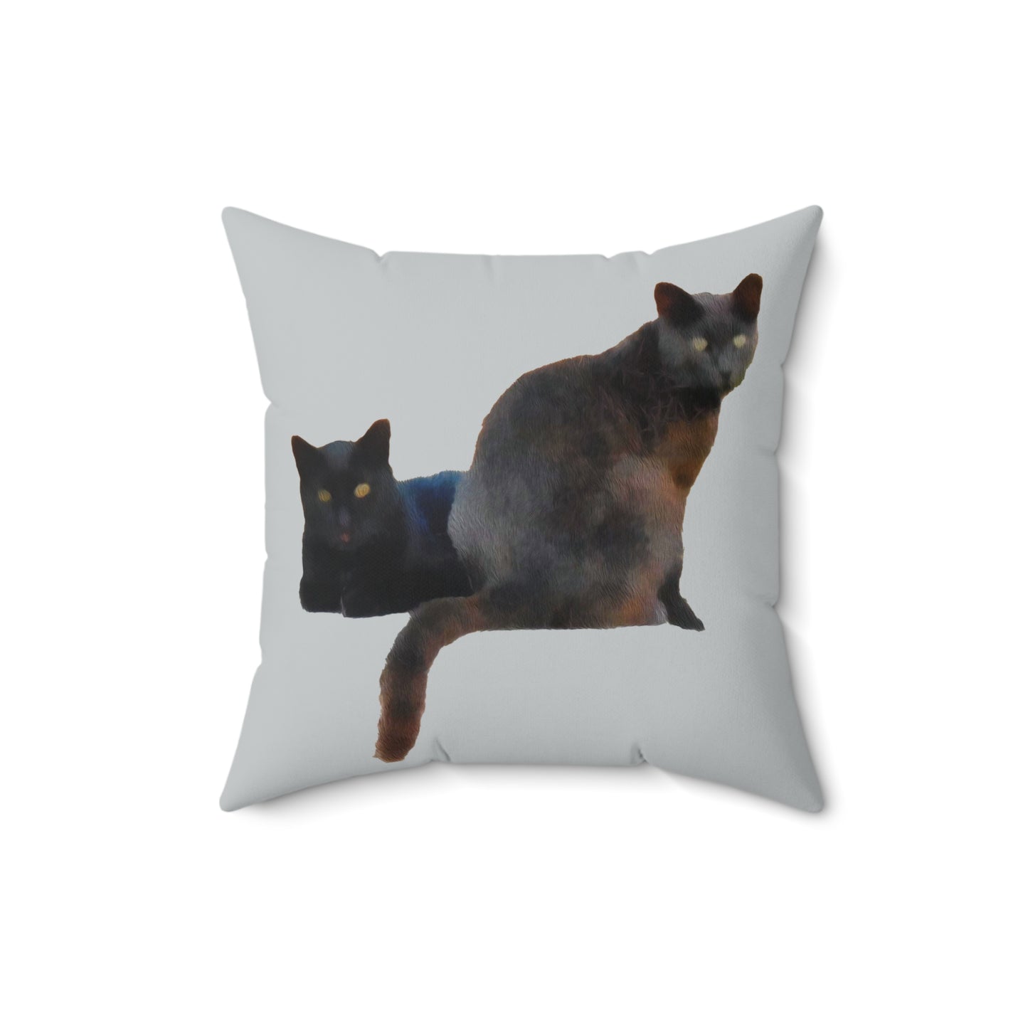 Cats 'SIfnos Sisters' Spun Polyester Throw Pillow