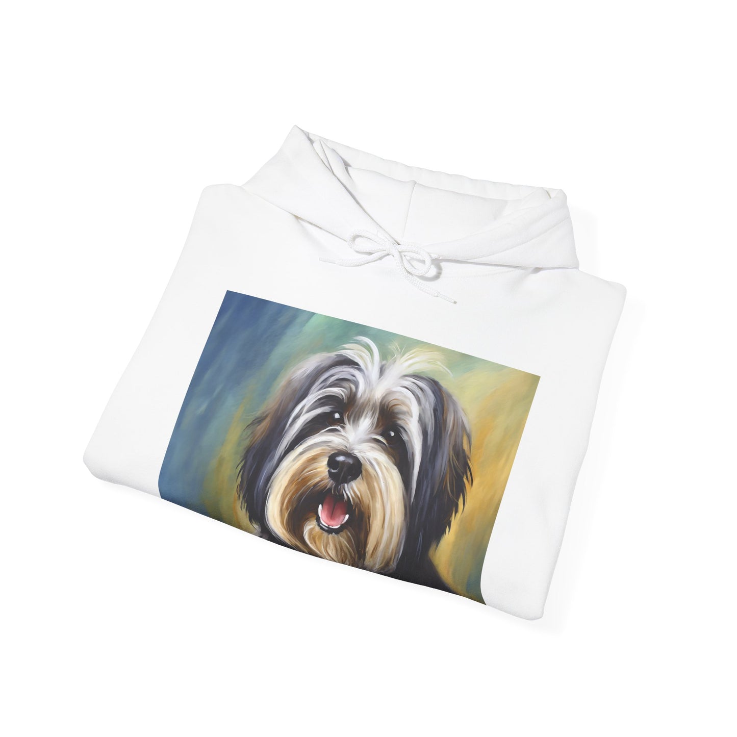 Tibetan Terrier 50/50 Hooded Sweatshirt