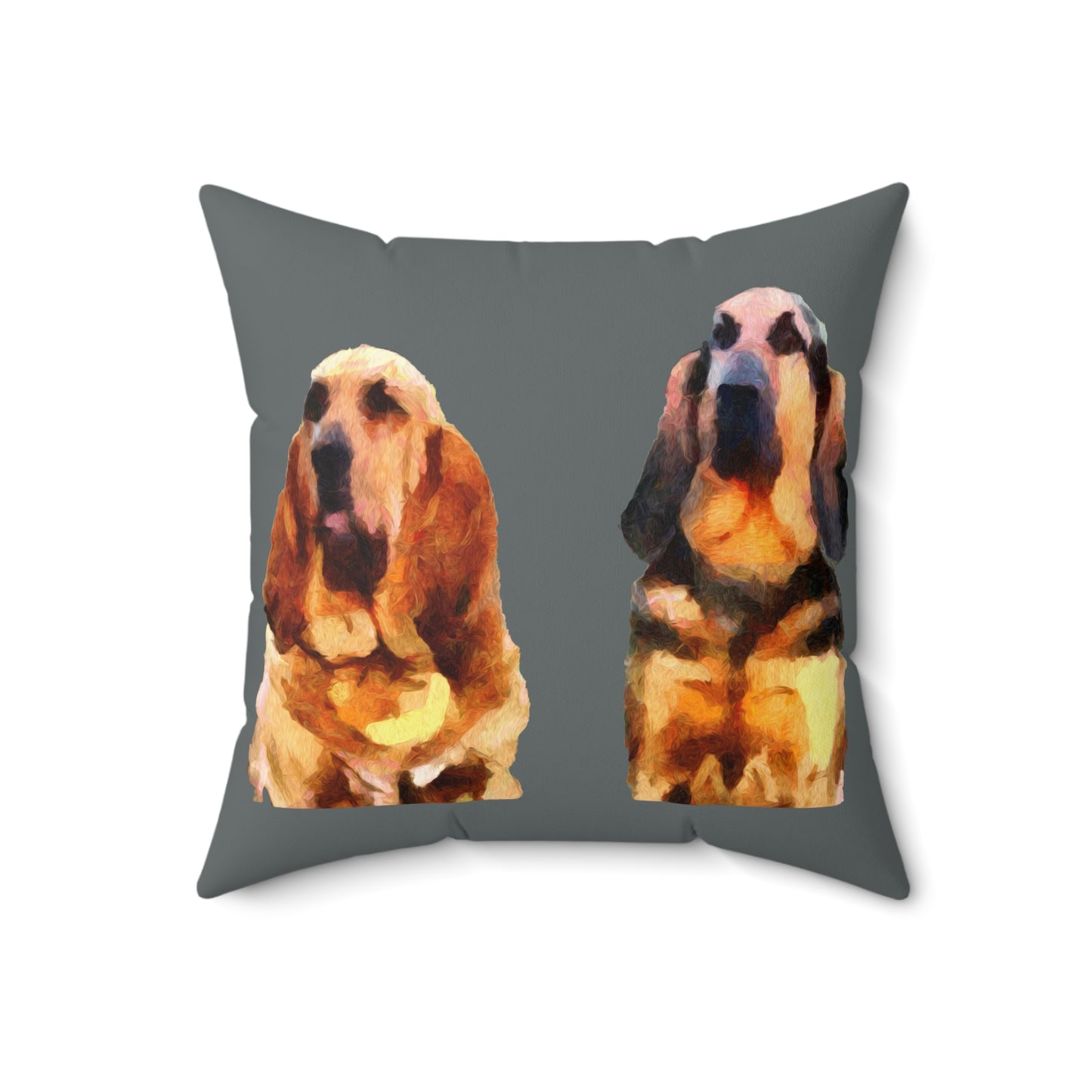 Bloodhounds 'Bear & Bubba' Spun Polyester Throw Pillow