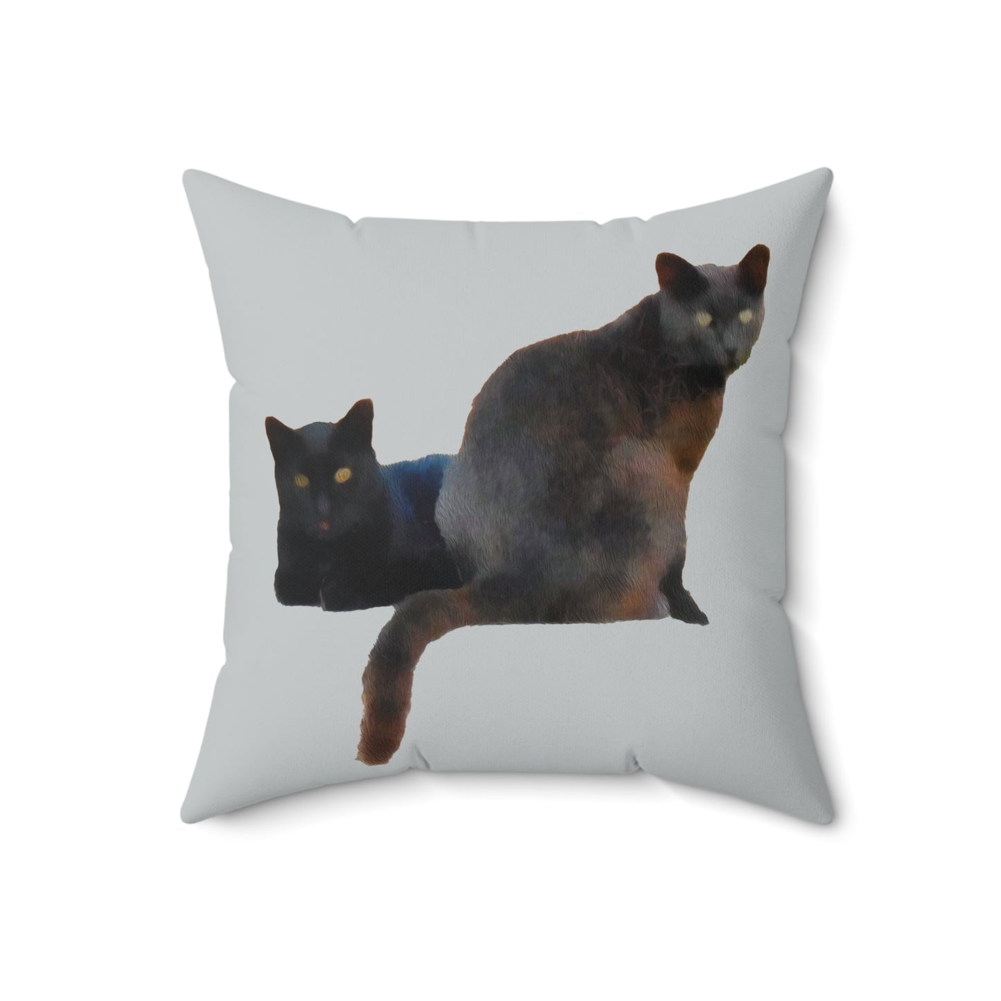Cats 'SIfnos Sisters' Spun Polyester Throw Pillow
