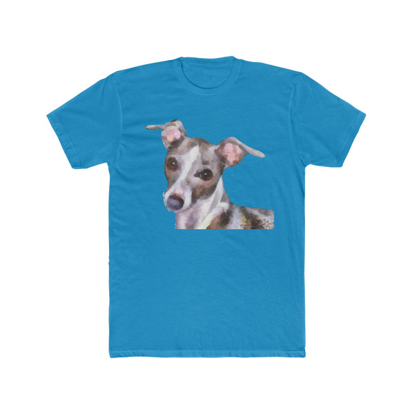 Italian Greyhound 'Lilly' --  Men's Fitted Cotton Crew Tee