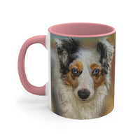 Australian Shepherd 'Zack' - Accent - Ceramic Coffee Mug, 11oz