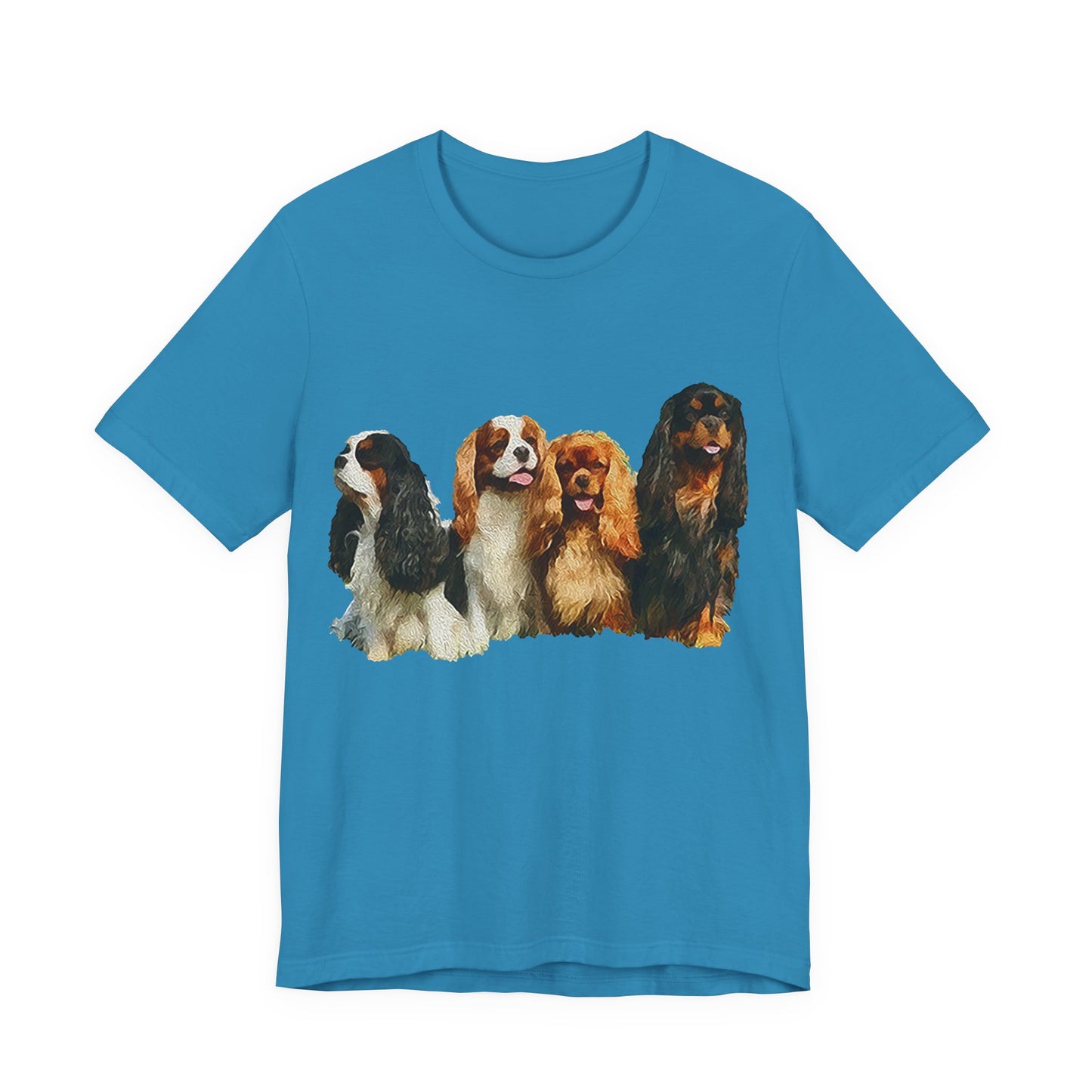 King Charles Spaniels 'Cavalier Club' Unisex Jersey Short Sleeve Tee