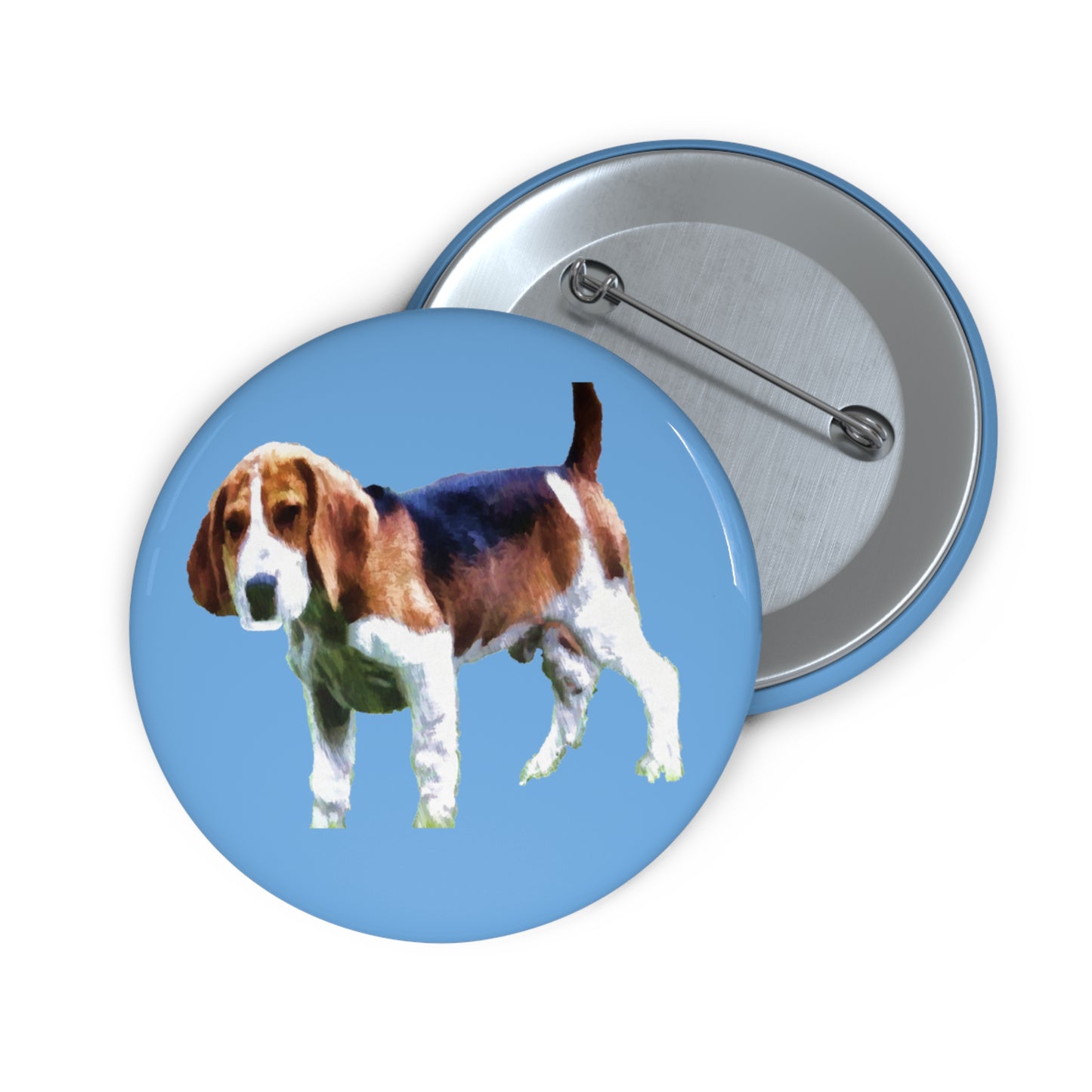 American Foxhound Metal Pinback Buttons