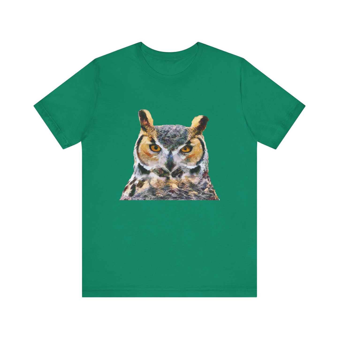 Great Horned Owl 'Hooty' - Unisex Jersey Short Sleeve Tee