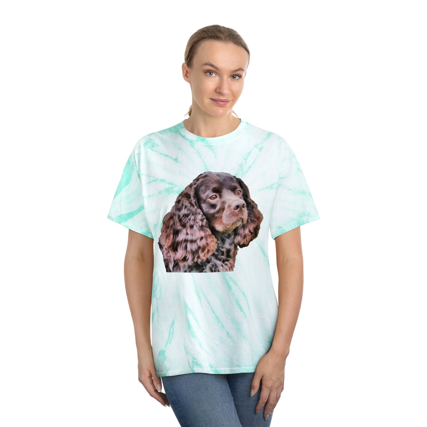 American Water Spaniel Unisex Cotton - Tie-Dye Tee, Cyclone