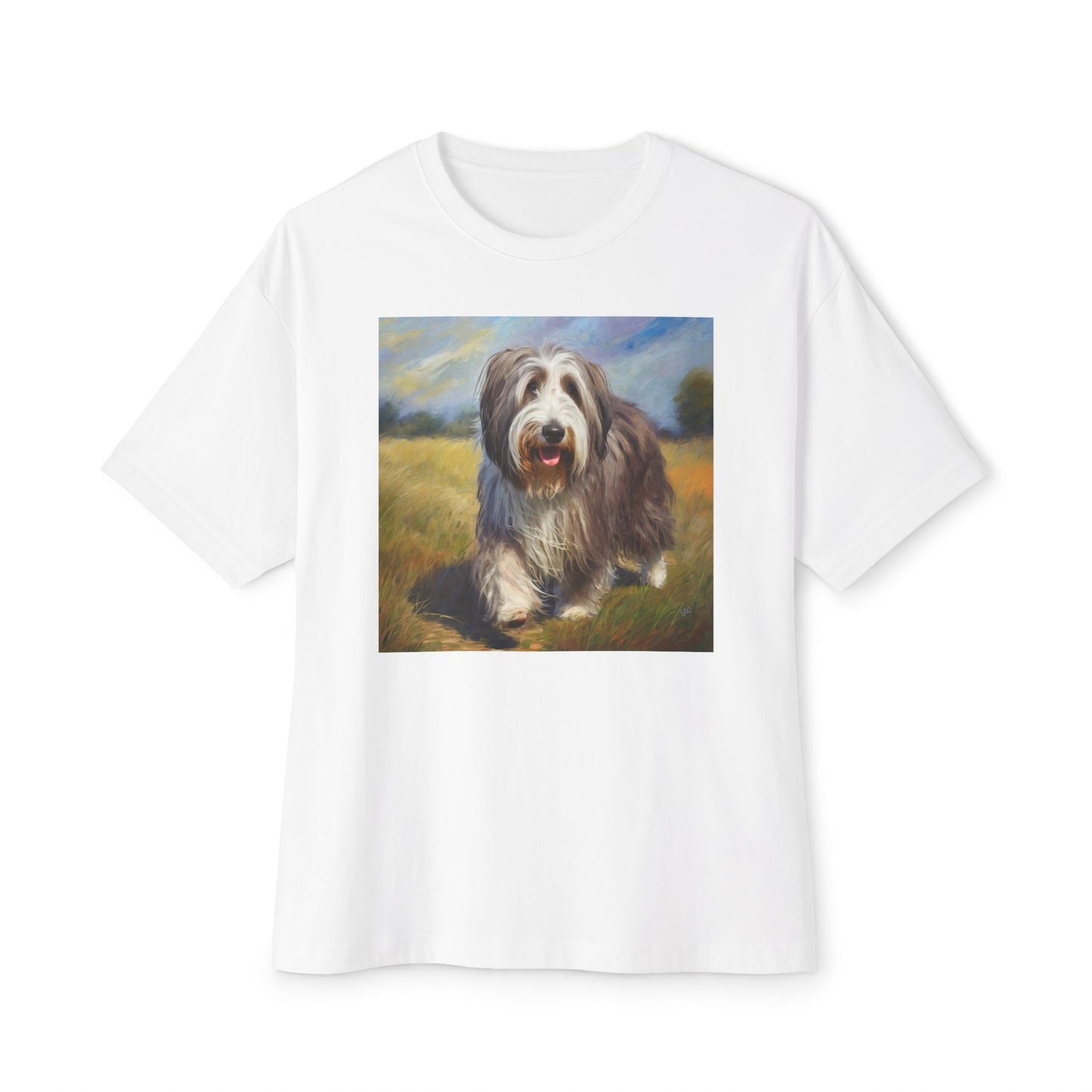 Bearded Collie Unisex Oversized Boxy T-Shirt