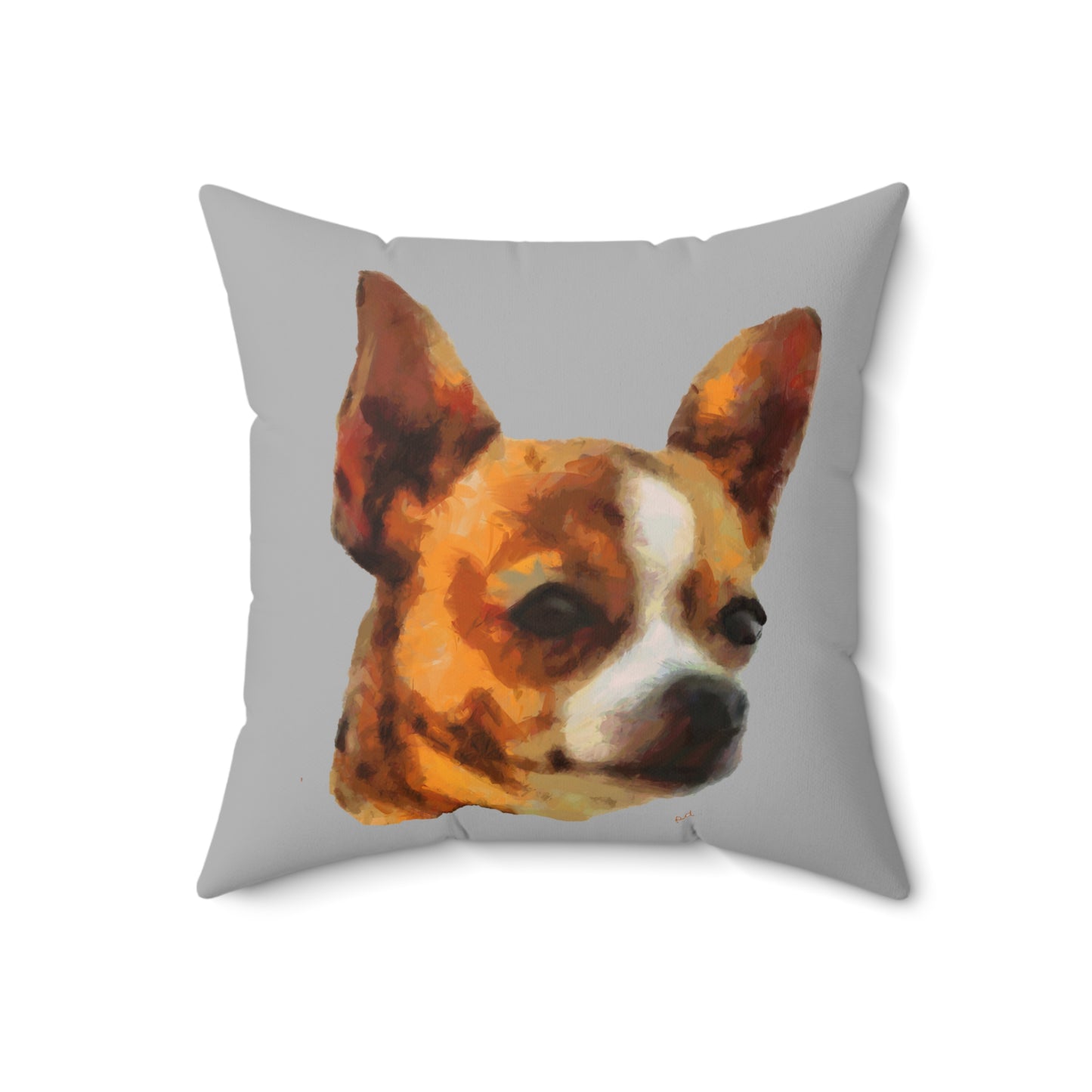 Chihuahua 'Paco' Spun Polyester Throw Pillow