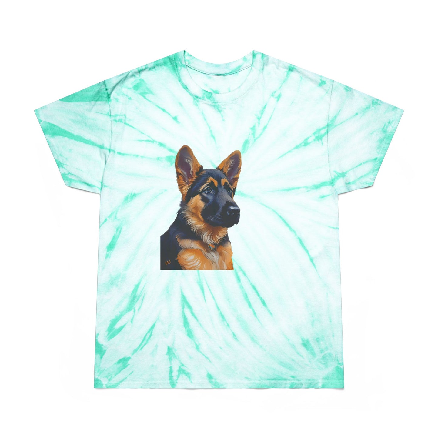 German Shepherd Puppy Classic Tie-Dye Tee, Cyclone