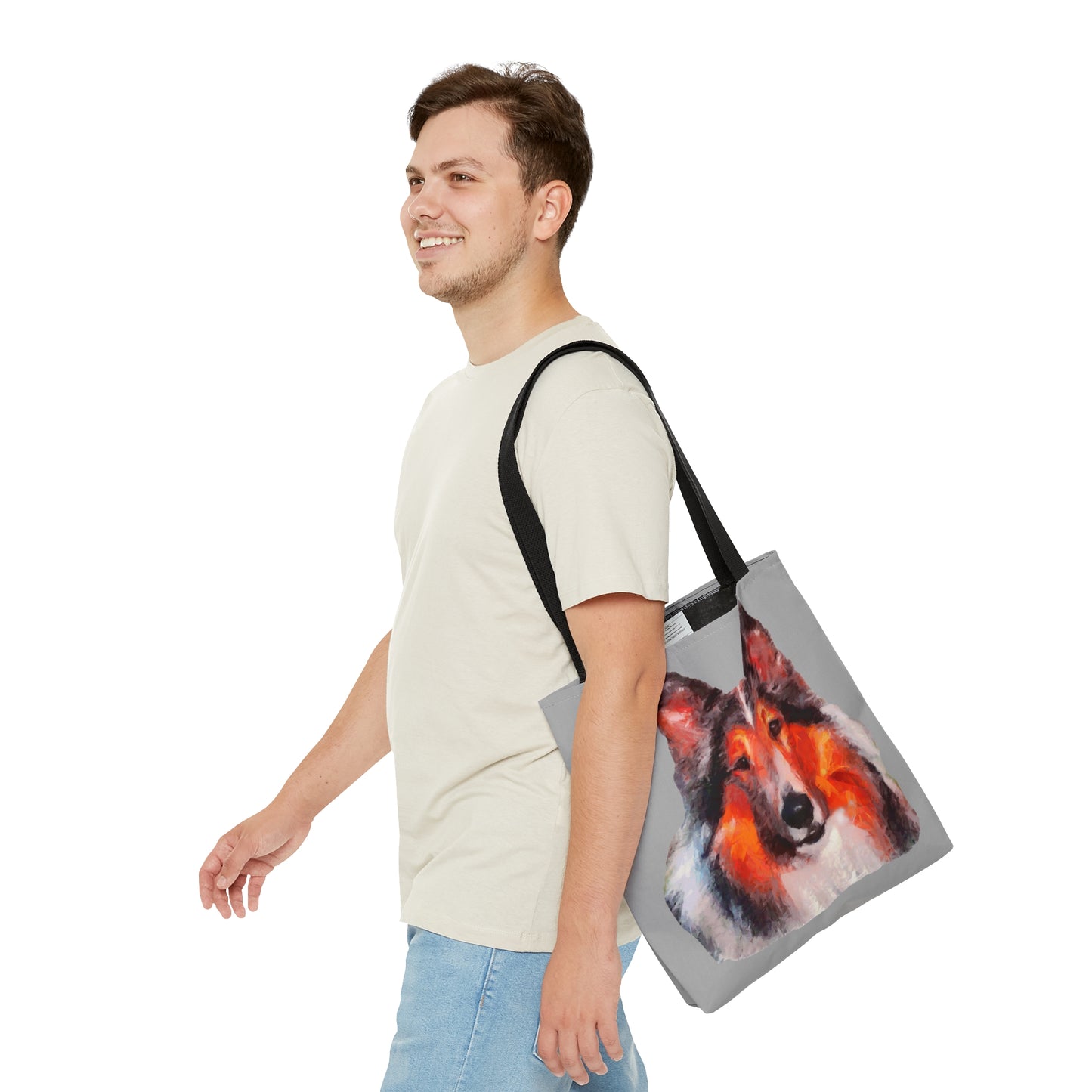 Rough Coated Collie Tote Bag