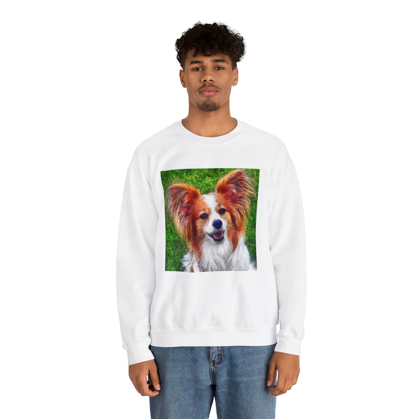 Papillon Unisex 50/50 Crewneck Sweatshirt
