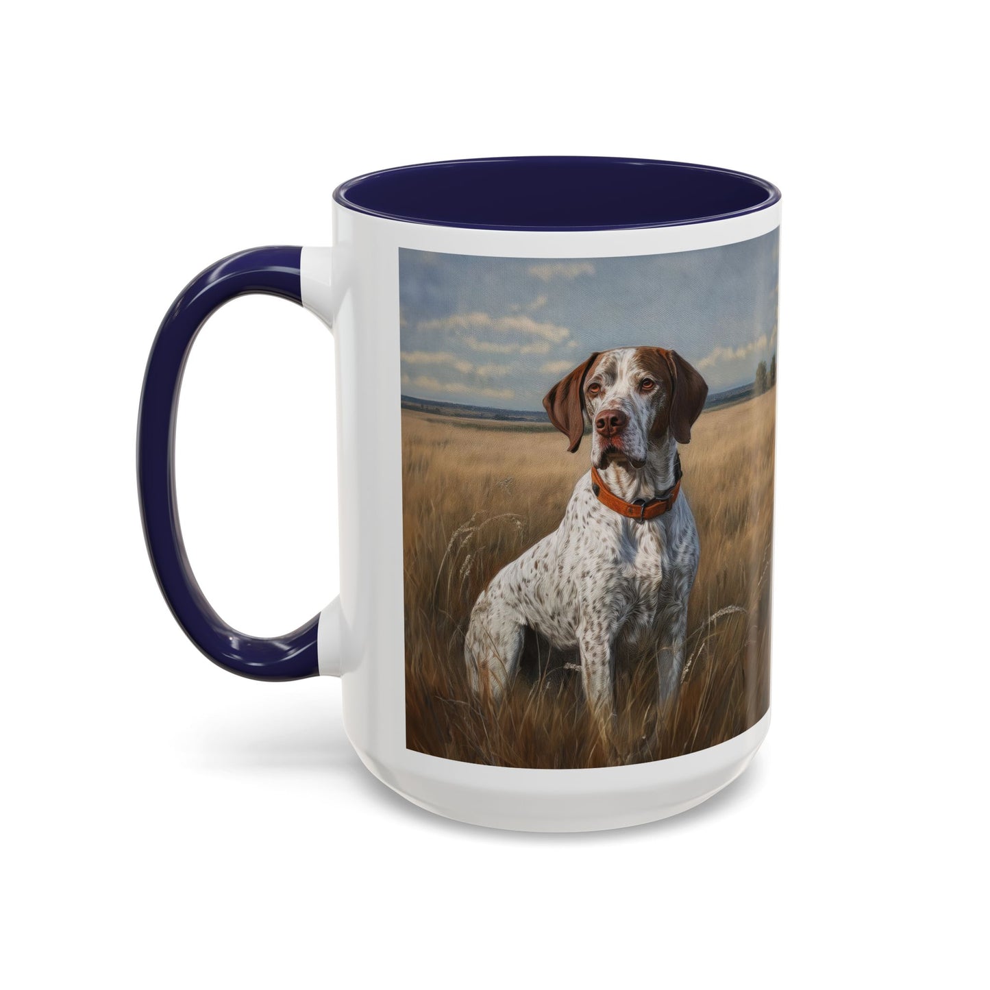 Braque de Bourbonnais - Ceramic Accent Coffee Mug - 2 Sizes