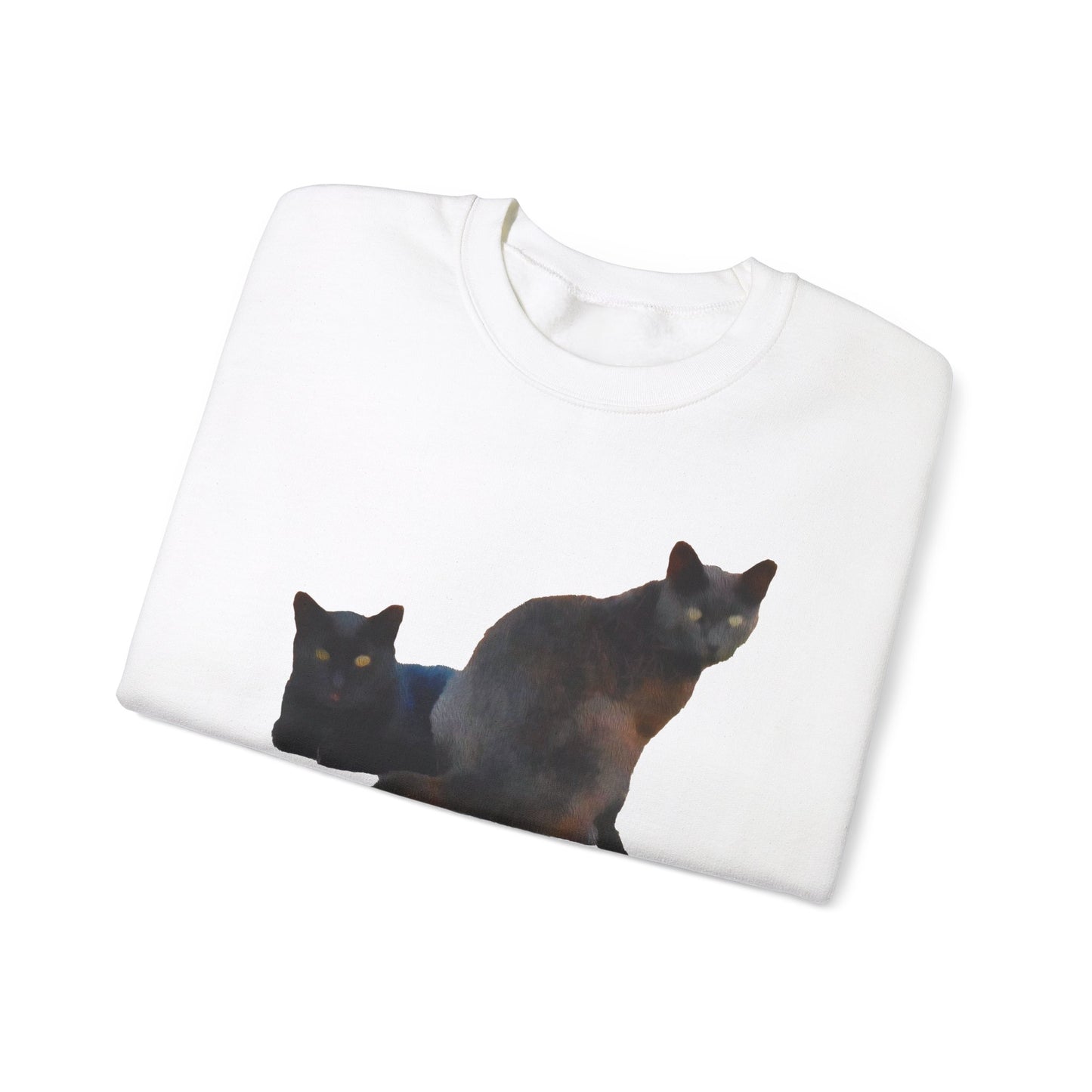 Black Cats 'Sifnos Sisters' Unisex 50/50 Crewneck Sweatshirt