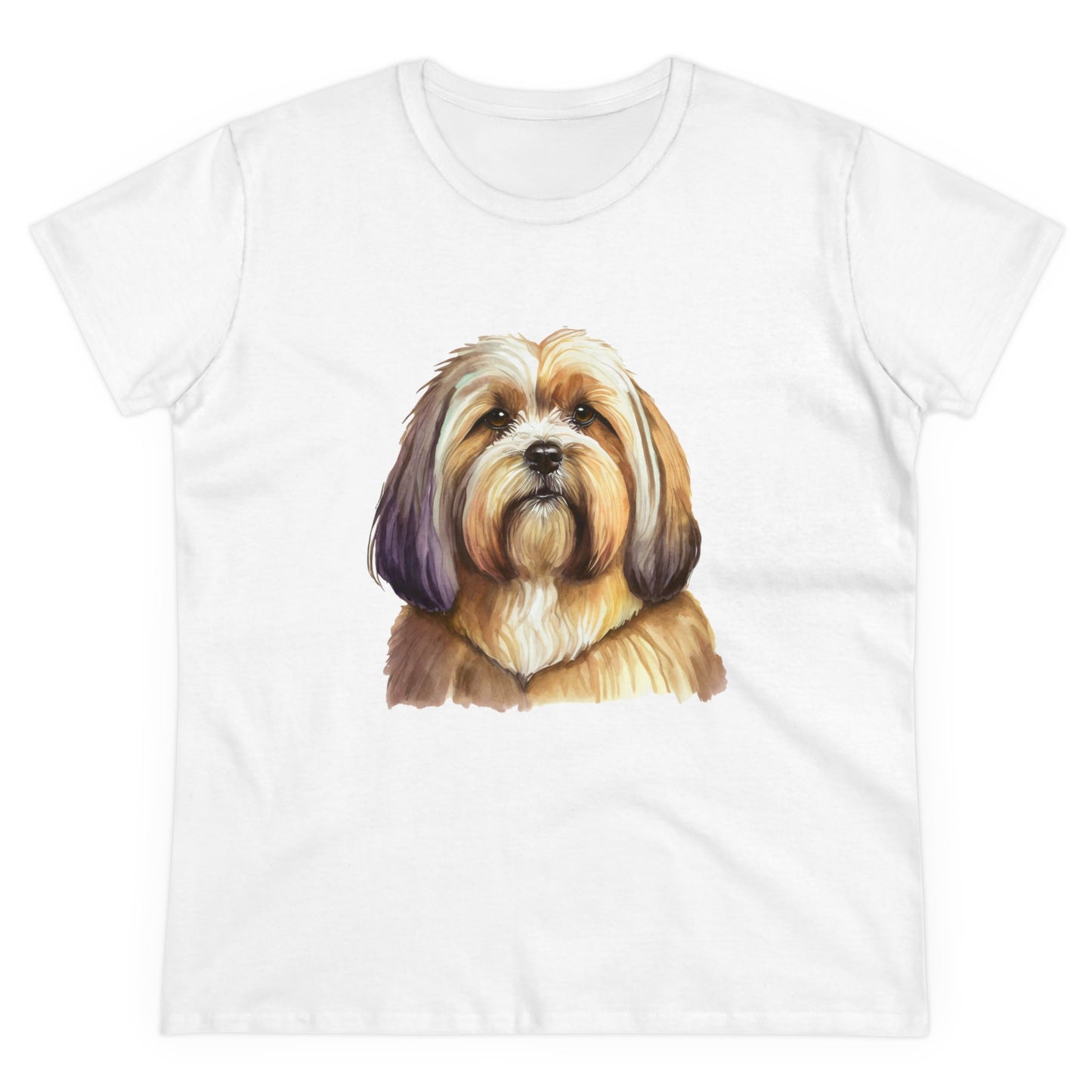 Lhasa Apso Women's Midweight Cotton Tee