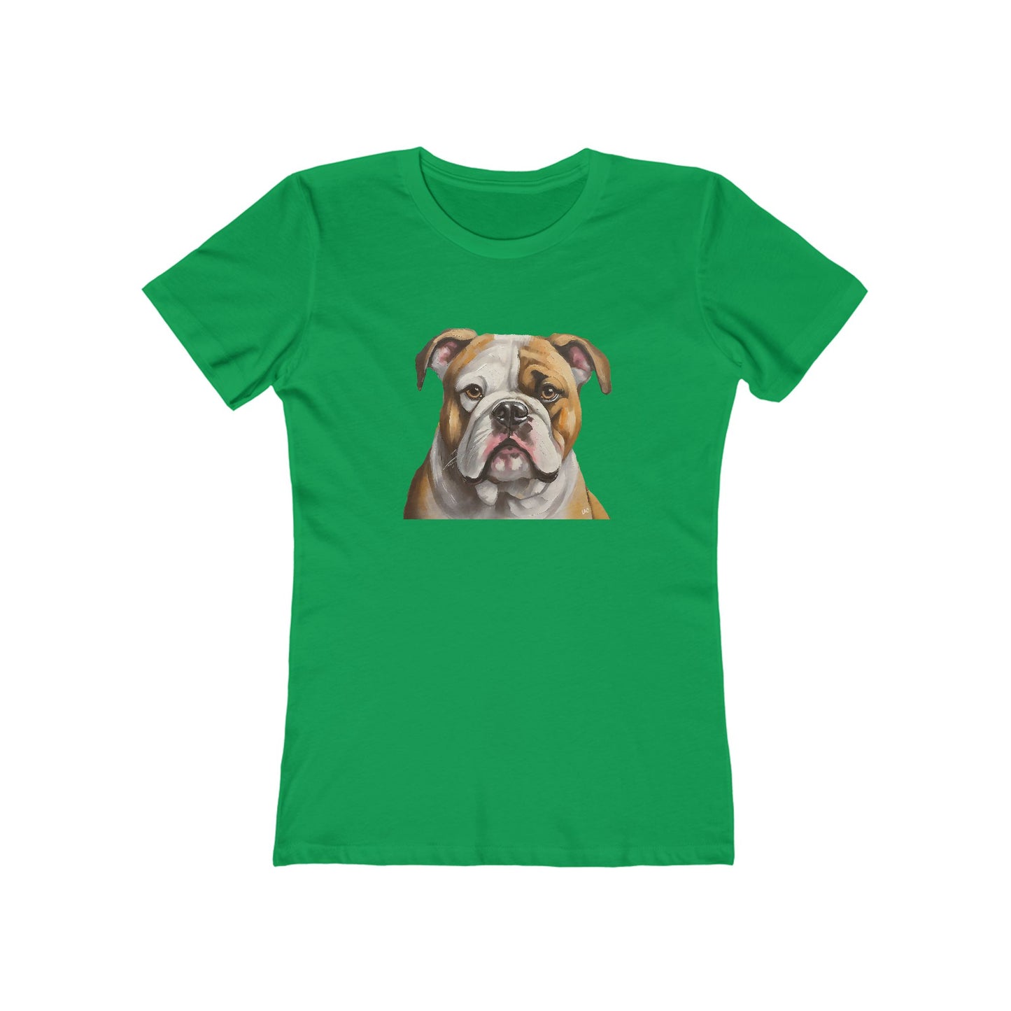 American Bulldog Women's Slim Fitted Ringspun Cotton Tee