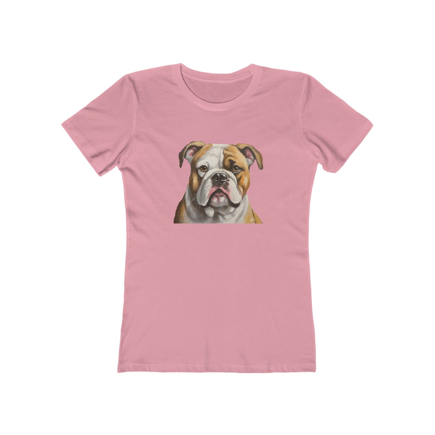 American Bulldog Women's Slim Fitted Ringspun Cotton Tee