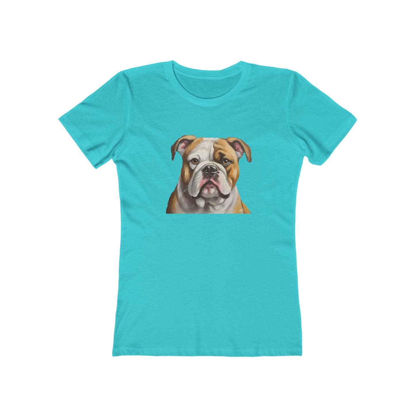American Bulldog Women's Slim Fitted Ringspun Cotton Tee
