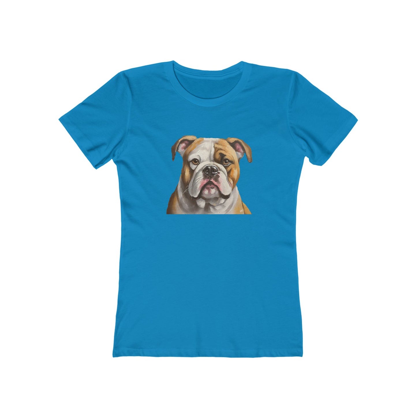 American Bulldog Women's Slim Fitted Ringspun Cotton Tee