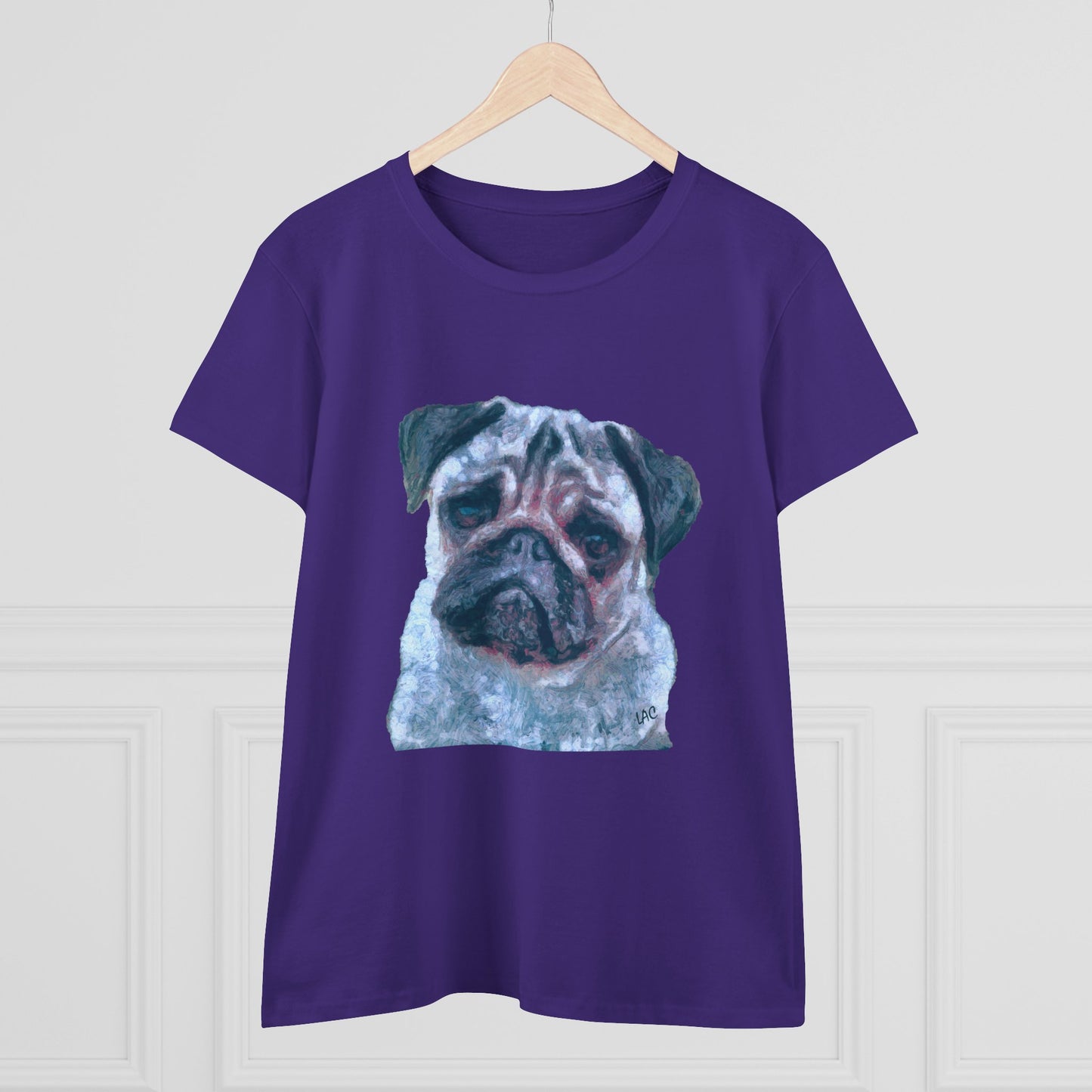 Pug 'Pompey' Women's Midweight Cotton Tee