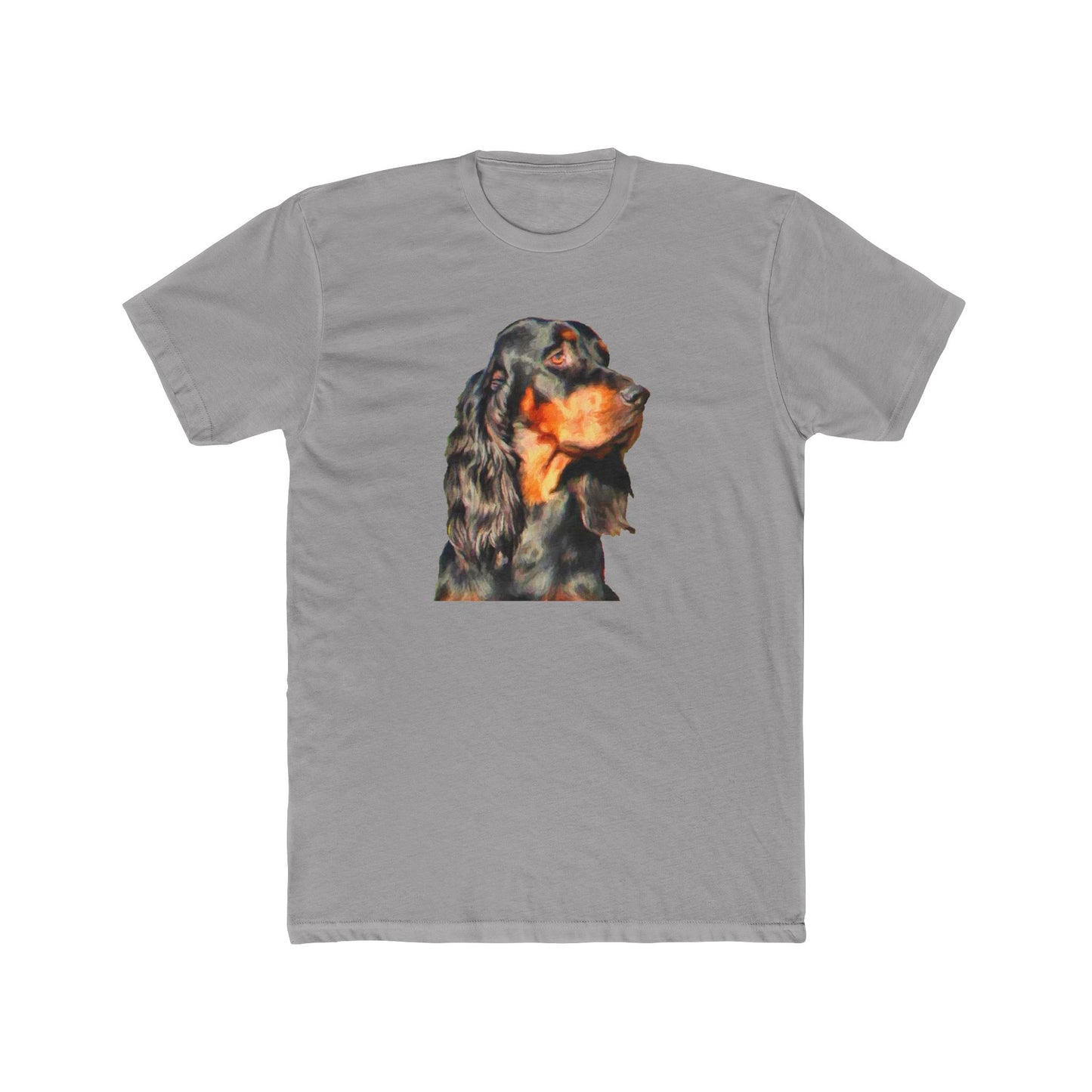 Gordon Setter 'Angus' Men's Fitted Cotton Crew Tee