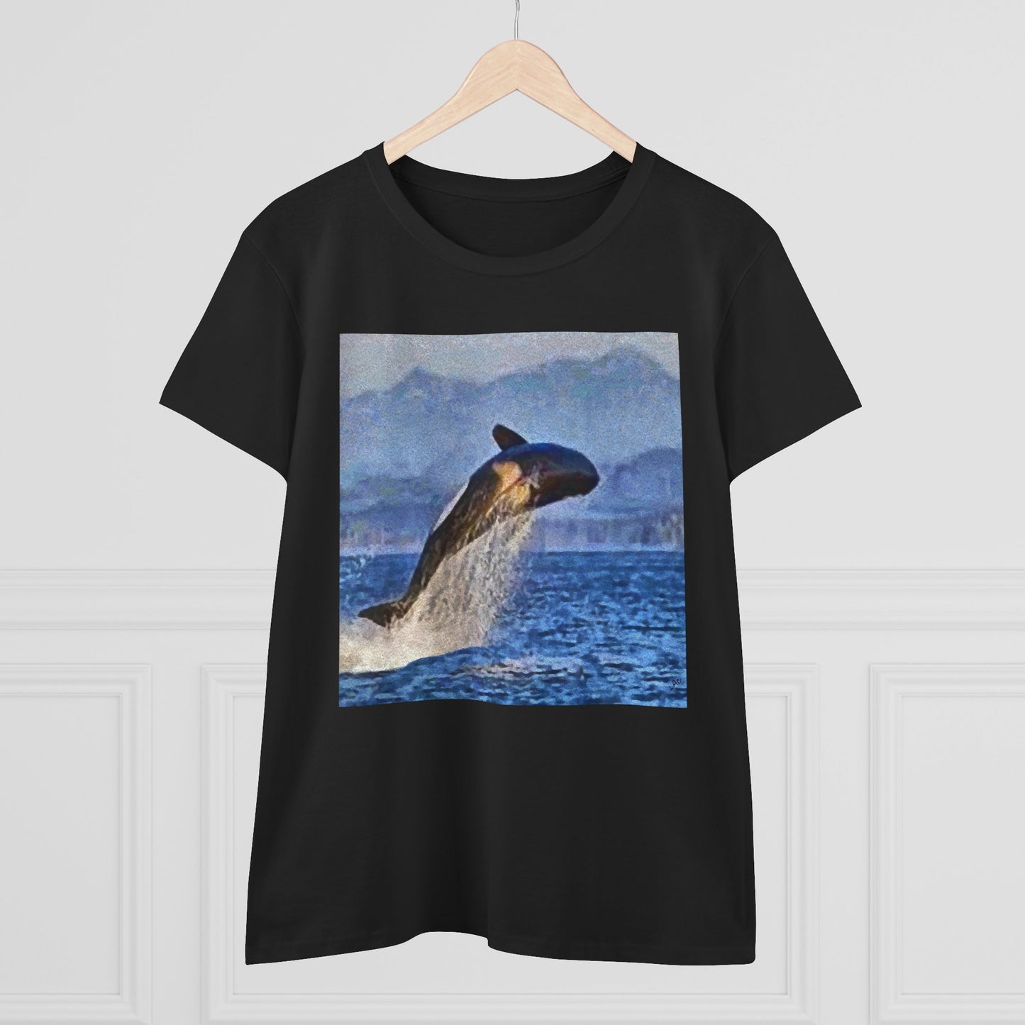 Whale 'Leviathan' Women's Midweight Cotton Tee