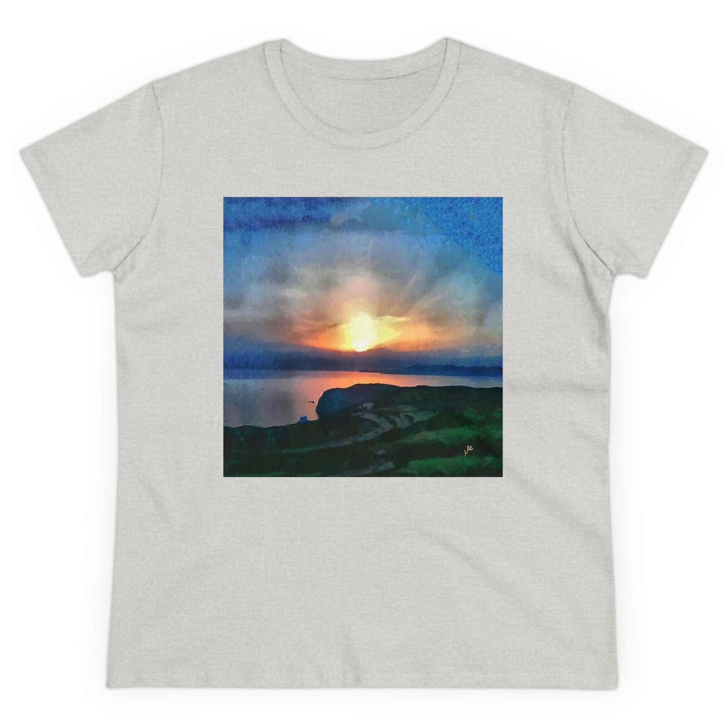 Sifnos (Greece) Sunset - Women's Midweight Cotton Tee