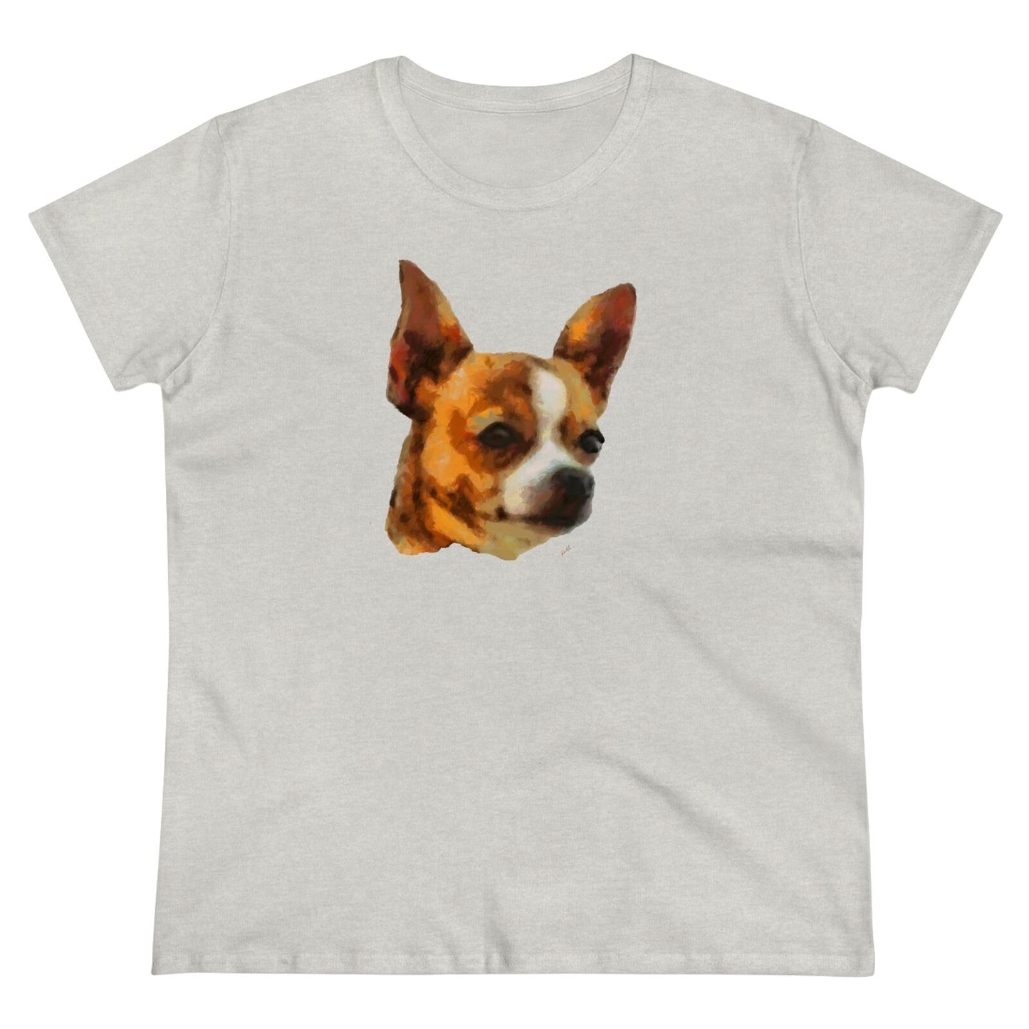 Chihuahua 'Paco' Women's Midweight Cotton Tee - Stylish Comfort for An