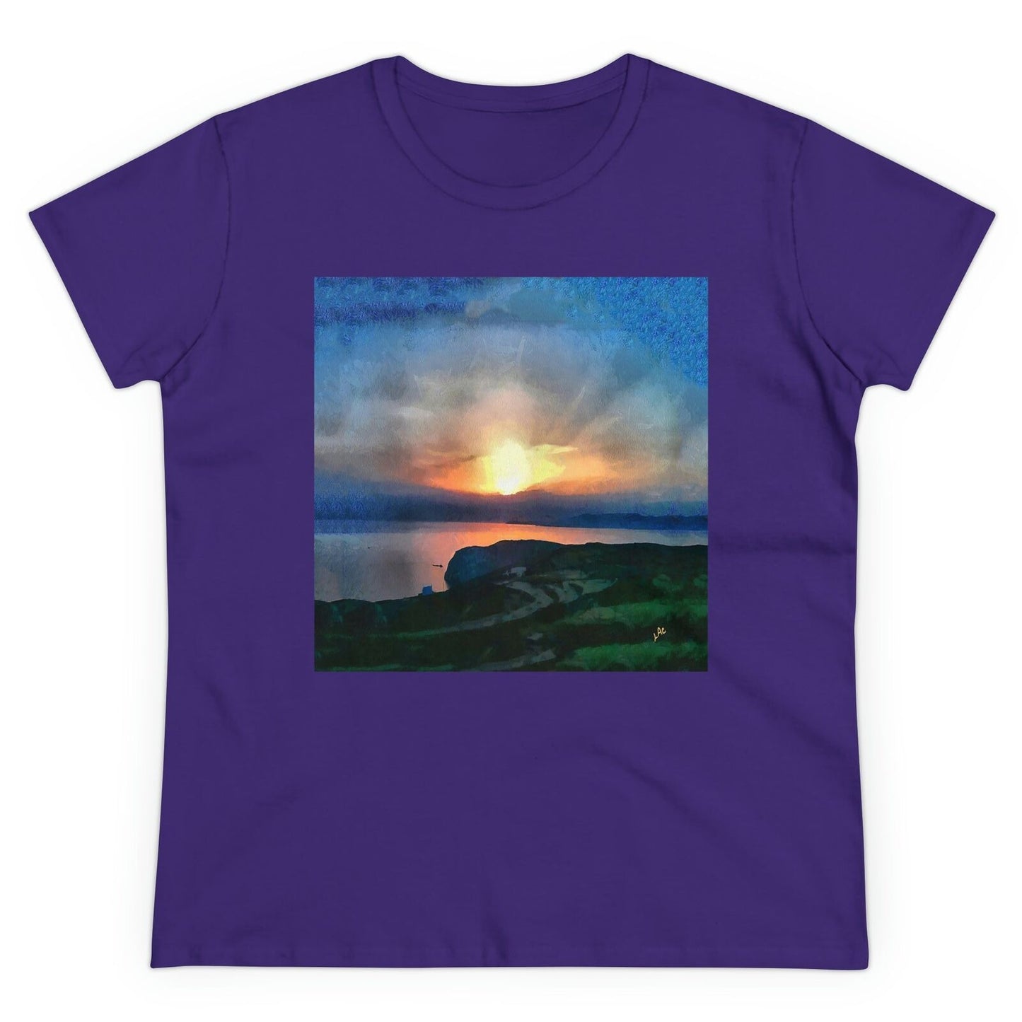 Sifnos (Greece) Sunset - Women's Midweight Cotton Tee