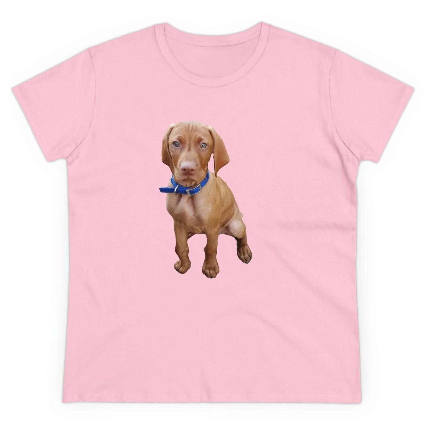 Hungarian Vizsla 'Augie'Women's Midweight Cotton Tee