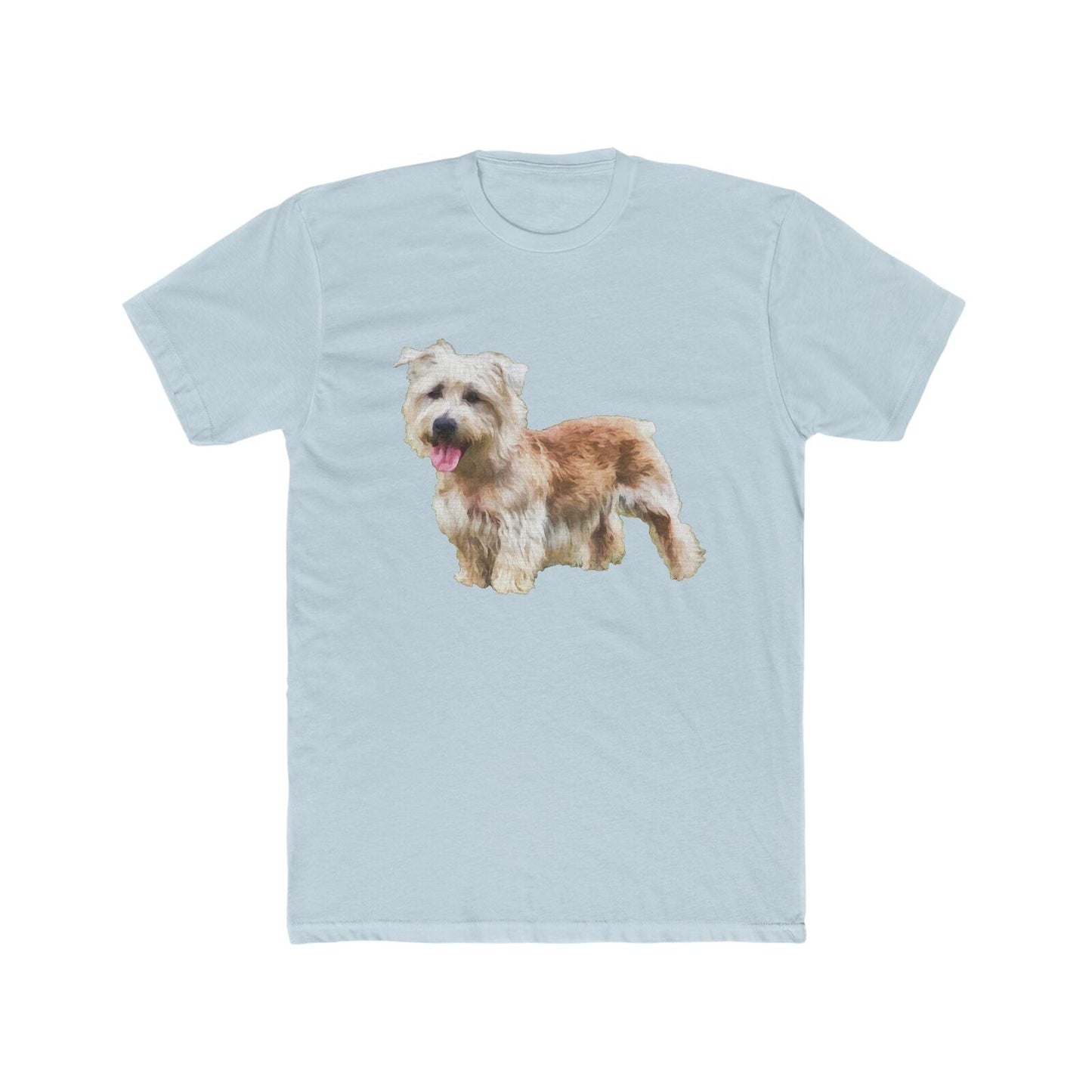 Glenn of Imaal Terrier - Men's Fitted Cotton Crew Tee