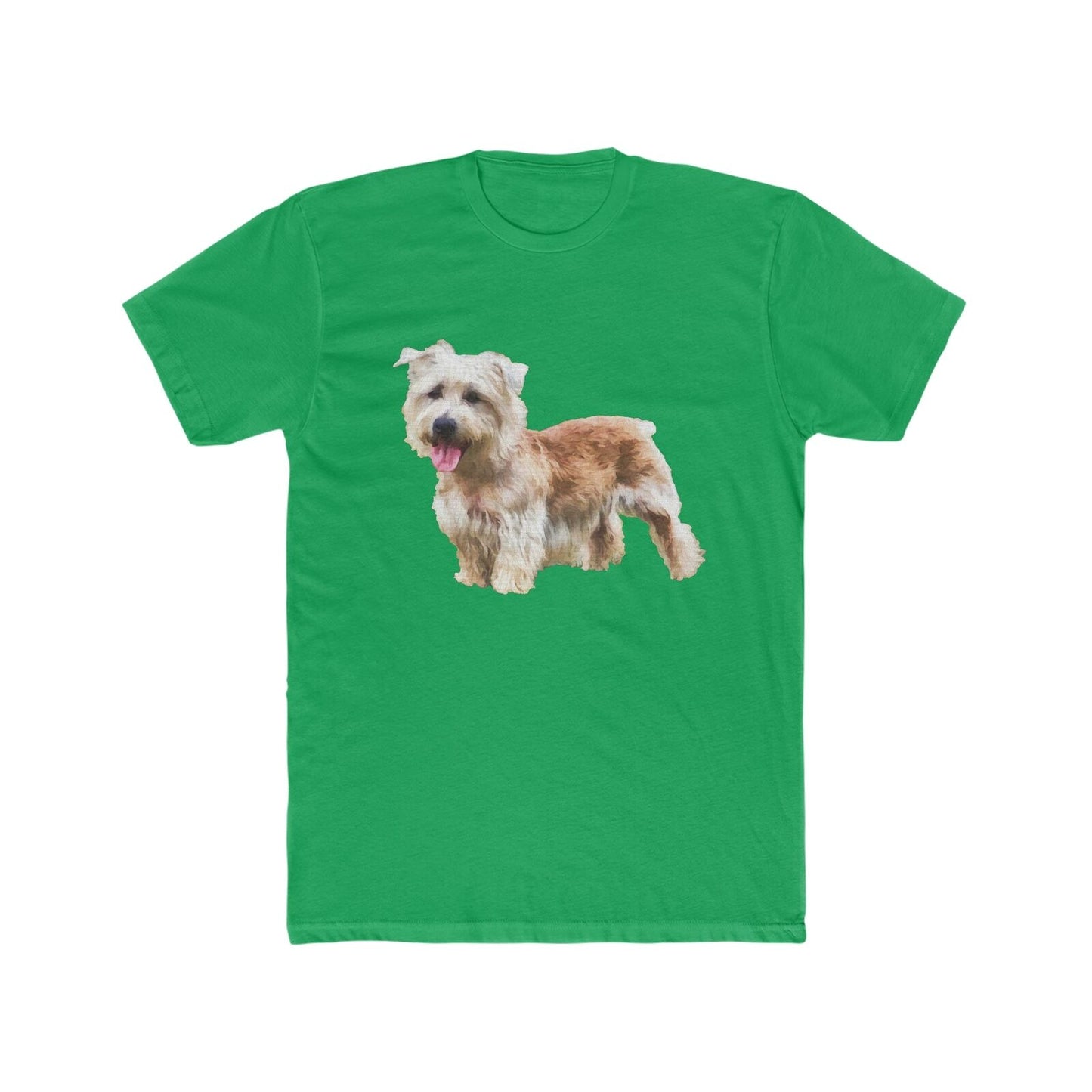 Glenn of Imaal Terrier - Men's Fitted Cotton Crew Tee