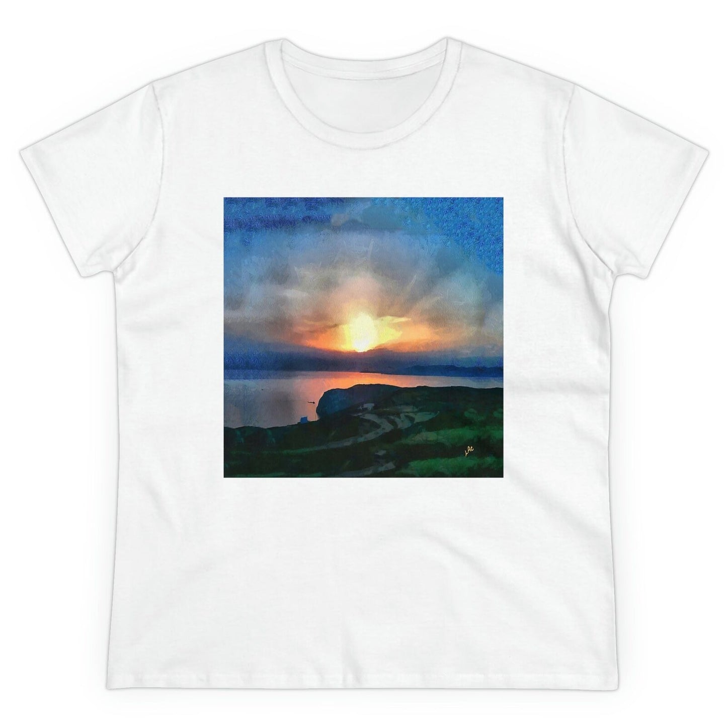 Sifnos (Greece) Sunset - Women's Midweight Cotton Tee