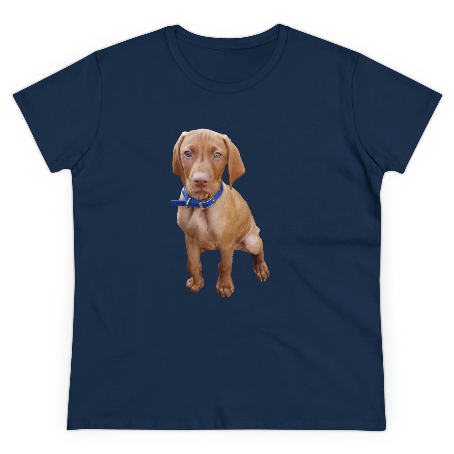 Hungarian Vizsla 'Augie'Women's Midweight Cotton Tee
