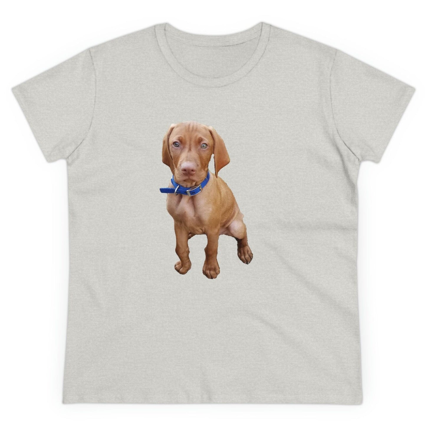 Hungarian Vizsla 'Augie'Women's Midweight Cotton Tee