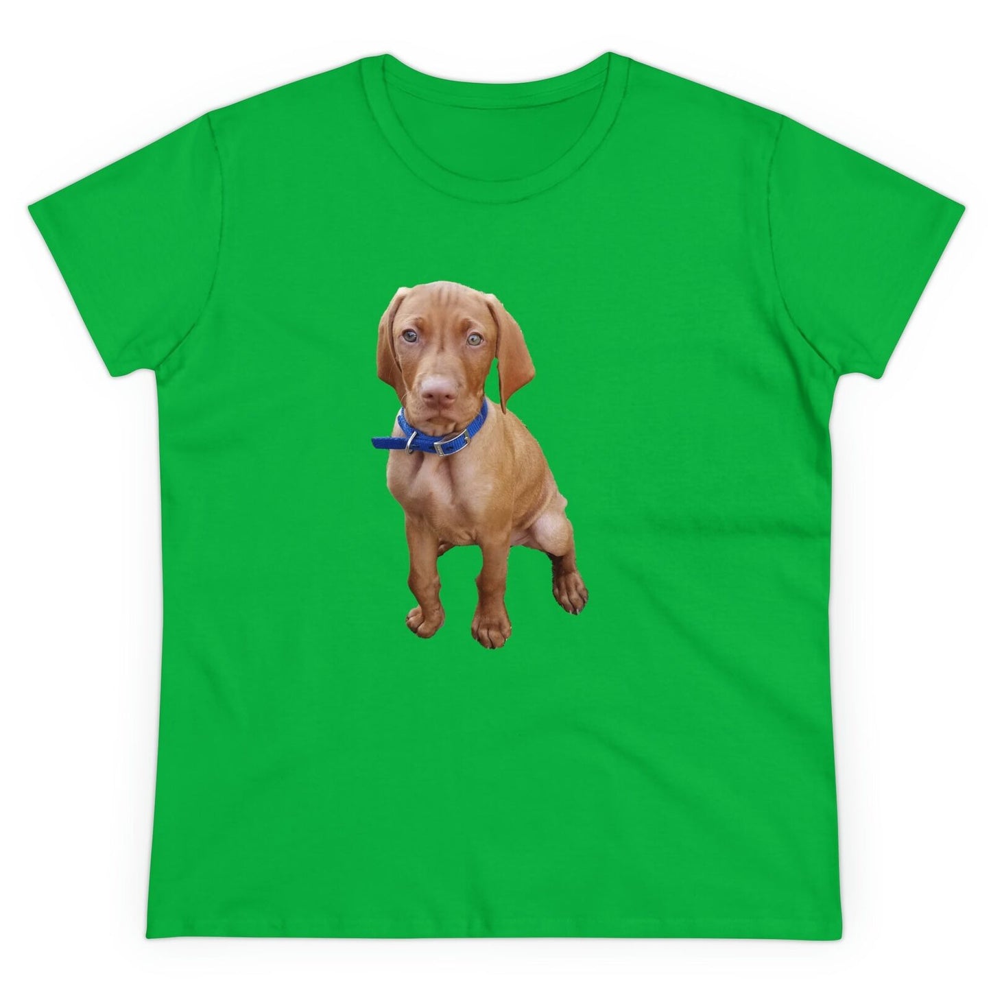 Hungarian Vizsla 'Augie'Women's Midweight Cotton Tee