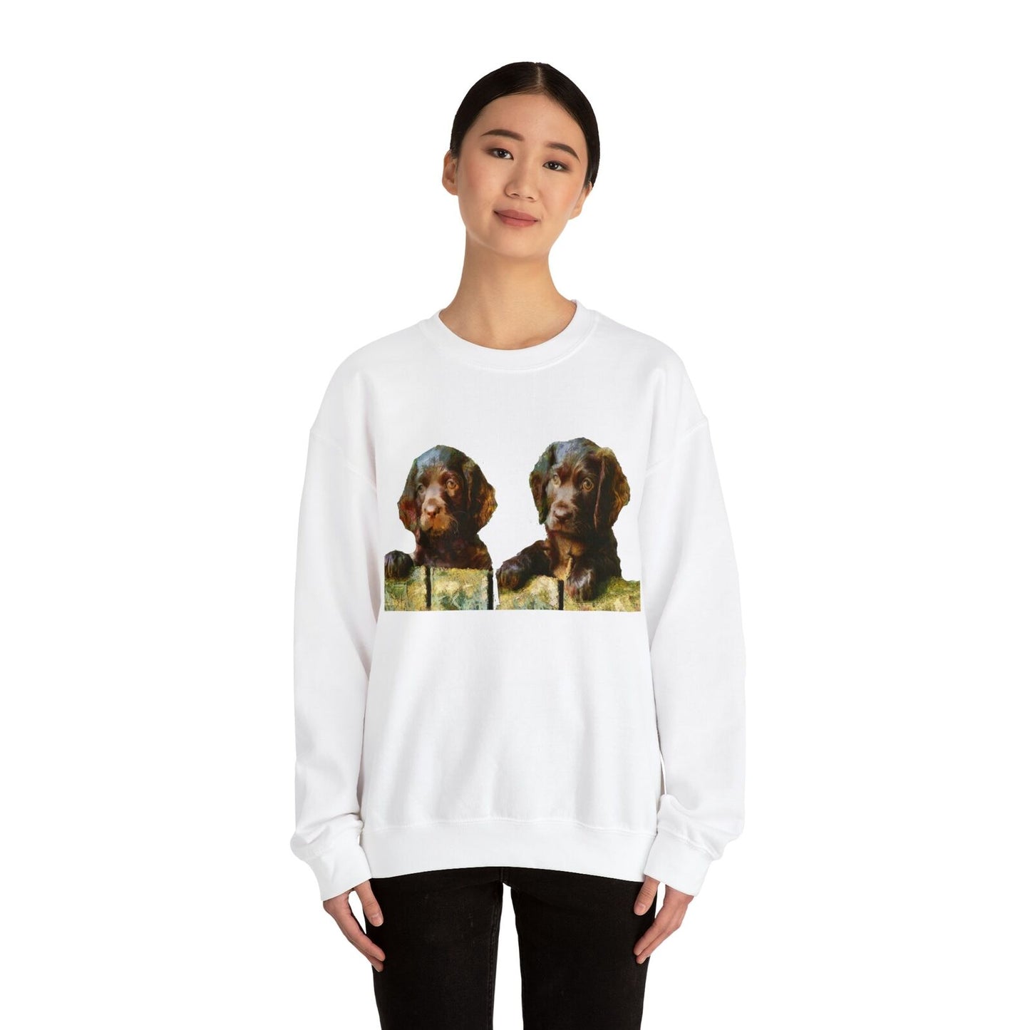 Boykin Spaniels - Unisex 50/50 Crewneck Sweatshirt