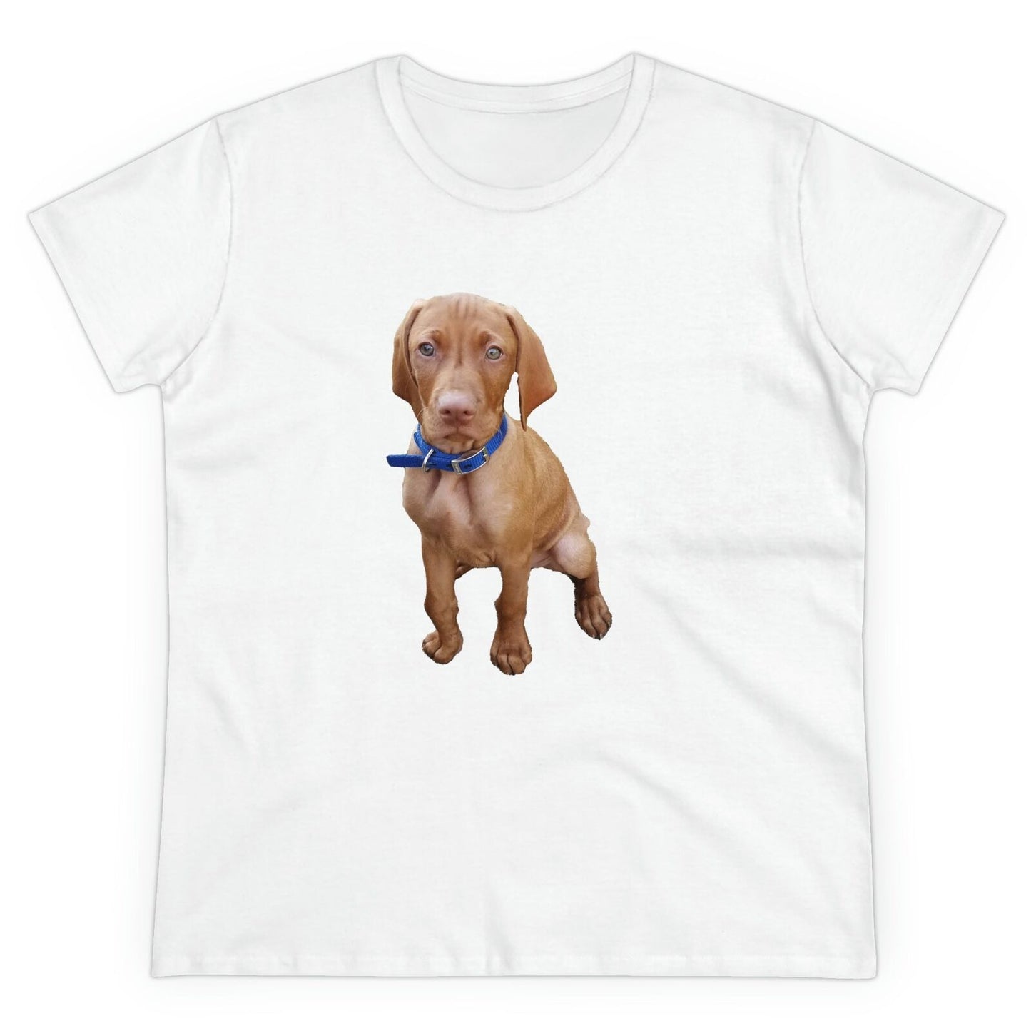 Hungarian Vizsla 'Augie'Women's Midweight Cotton Tee