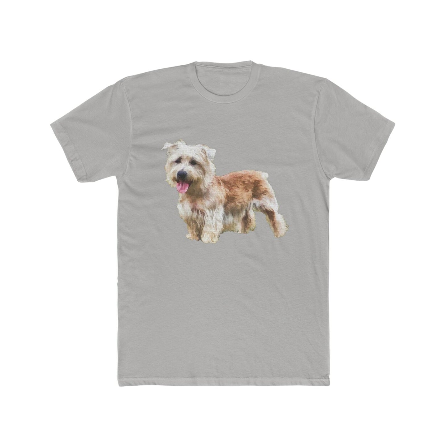 Glenn of Imaal Terrier - Men's Fitted Cotton Crew Tee
