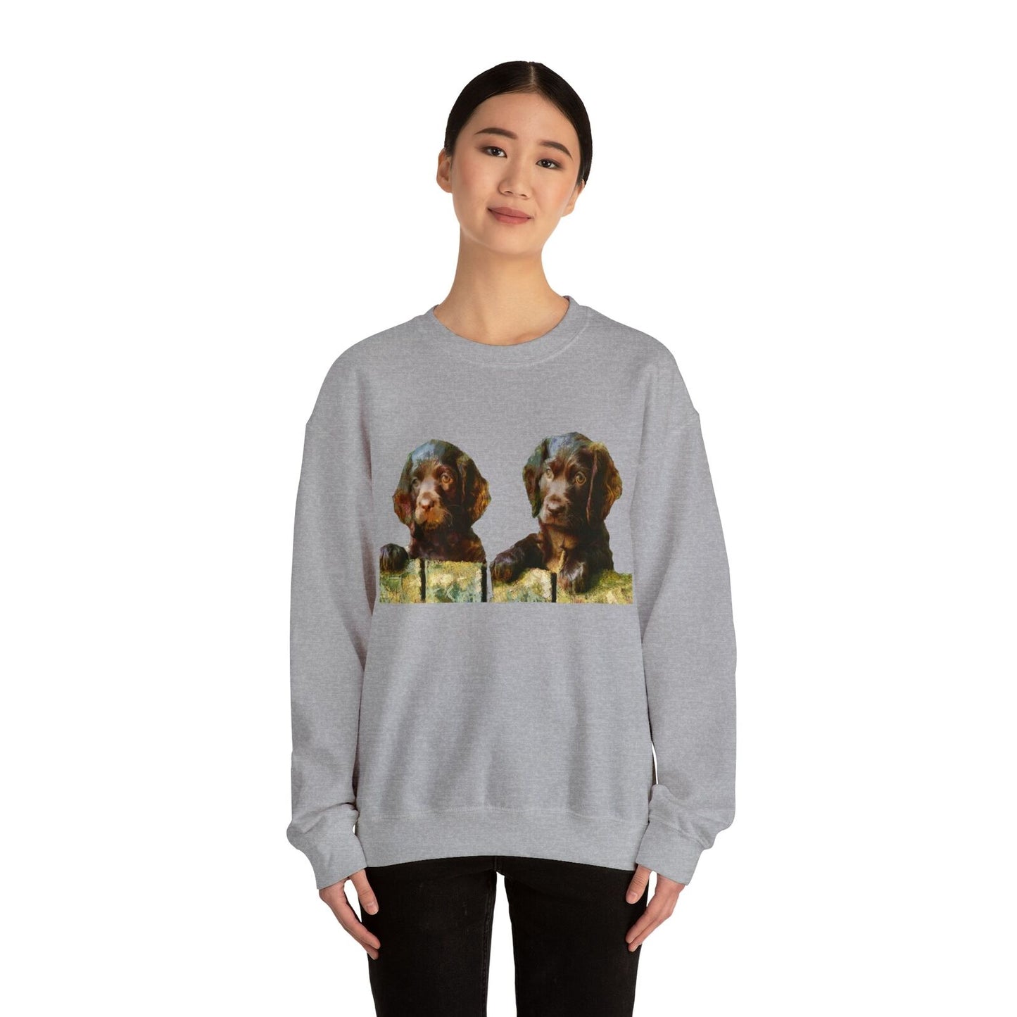 Boykin Spaniels - Unisex 50/50 Crewneck Sweatshirt