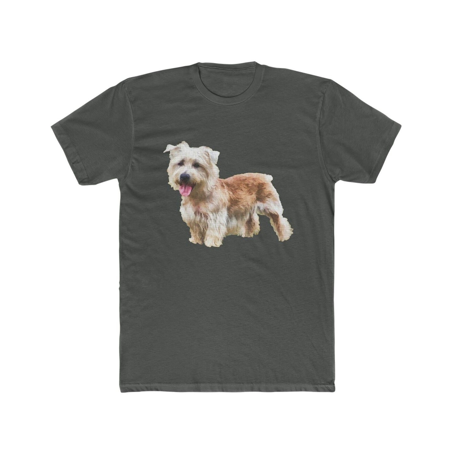 Glenn of Imaal Terrier - Men's Fitted Cotton Crew Tee