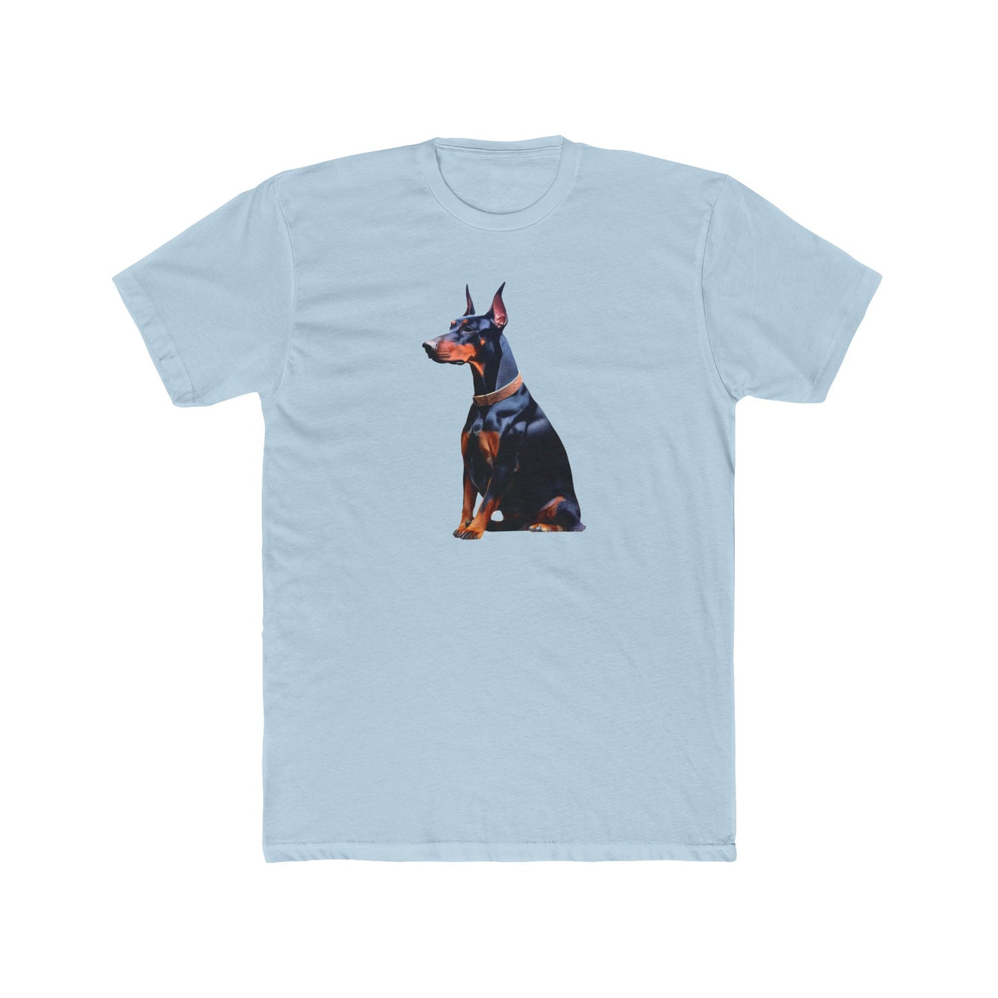 Doberman Pinscher #2 - Men's Fitted Cotton Crew Tee