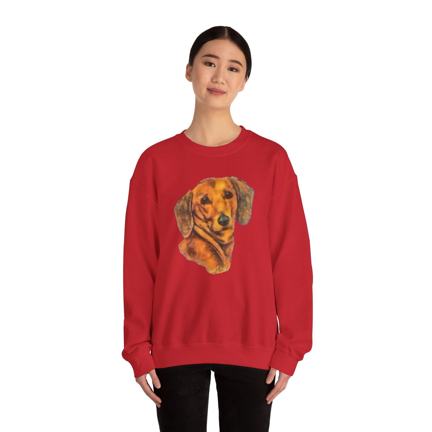 Dachshund 'Doxie #1' Unisex 50/50 Crewneck Sweatshirt