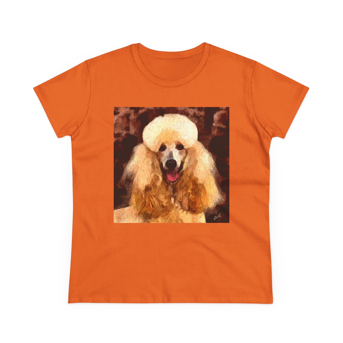 Poodle Women's Midweight Cotton Tee
